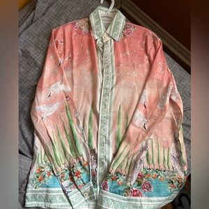 Casablanca Paris Silk blend shirt size small(oversized)